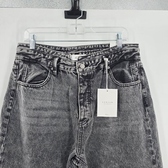 NWT KanCan RAILA ULTRA HIGH RISE 90'S FLARE JEANS Size 31 Button Fly - Picture 2 of 9
